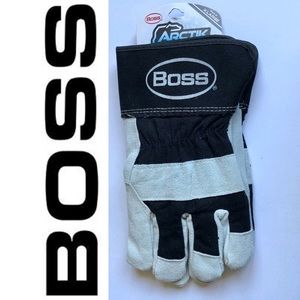 2/$30 NEW SPLIT LEATHER GLOVES Arctik™ Guard Series 120g Lining XL Black Men’s